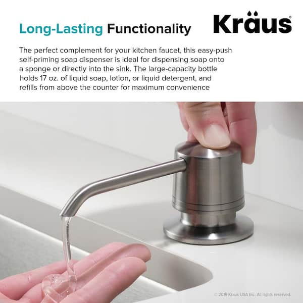 Kitchen Soap Dispenser in All-Brite Spot Free Stainless Steel