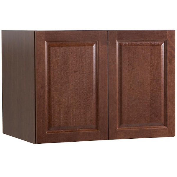 Benton Ready-to-Assemble 33x96x24.6 in. Base Double Oven Cabinet in Amber