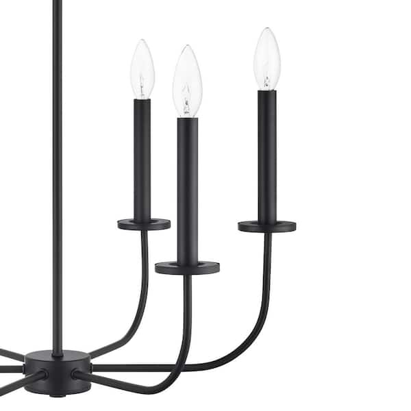 Tilden 6-Light Matte Black Chandelier