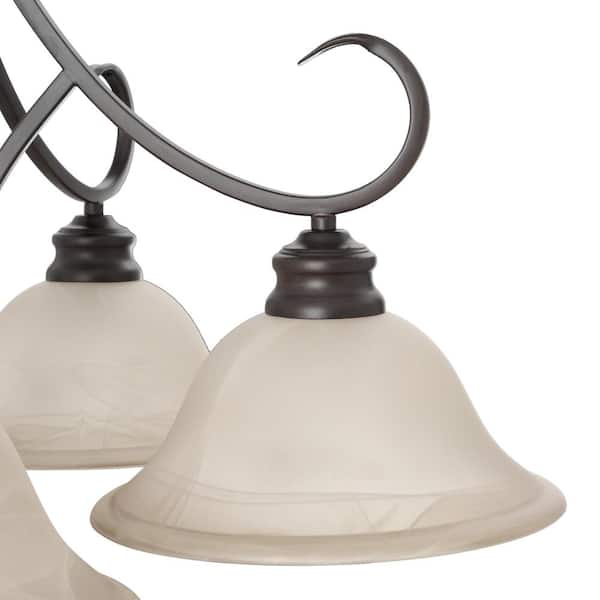 Lancaster Collection 5-Light Rubbed Bronze Chandelier