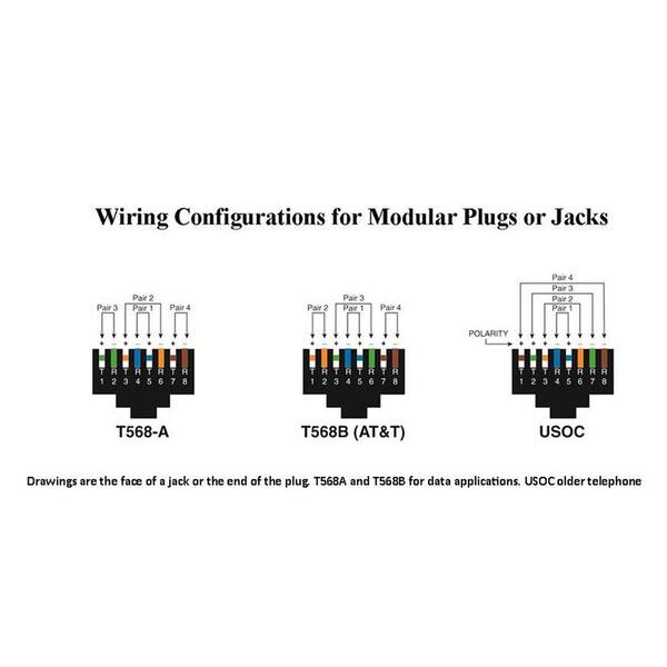 CAT 6 Single Piece Modular Plug (25-Pack)