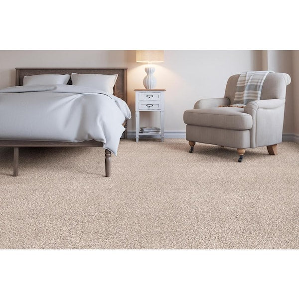 Trendy Threads II - Fabulous - Gray 60 oz. SD Polyester Texture Installed Carpet