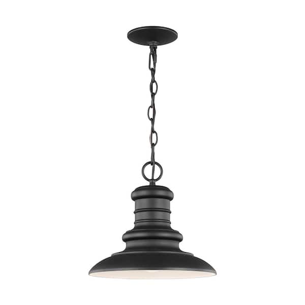 Redding Station Textured Black 1-Light Hanging Lantern