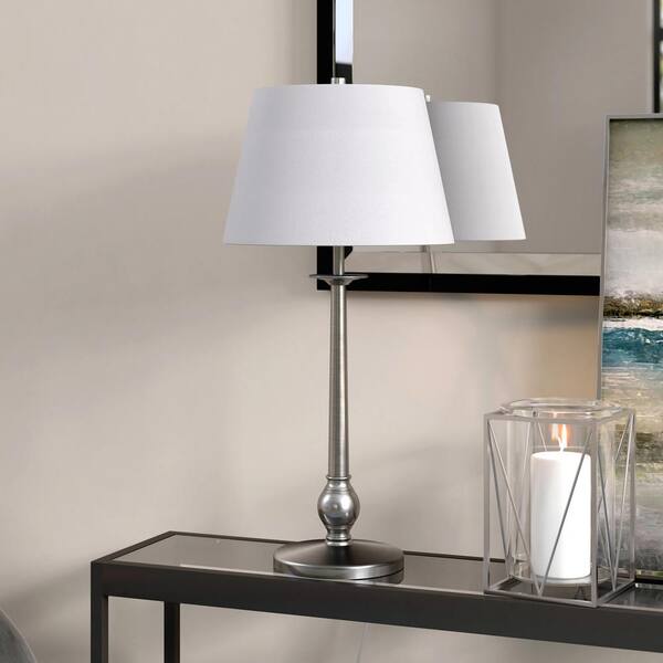 Wilmer 28 in. Brushed Nickel Table Lamp