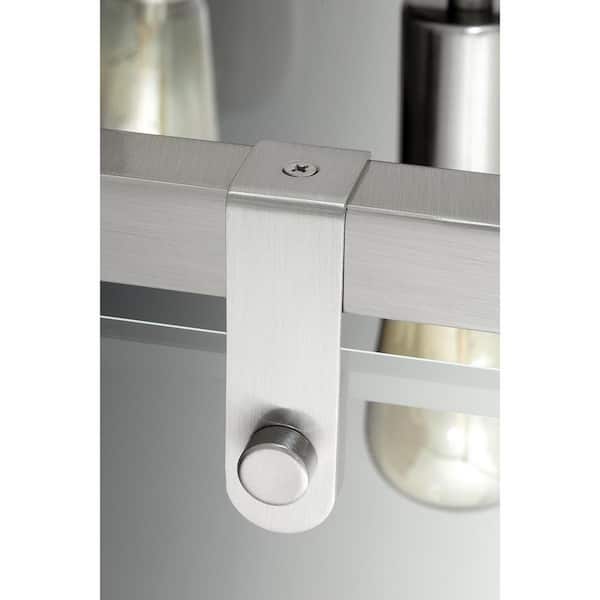 Glayse Collection 4-Light Brushed Nickel Semi-Flush Mount