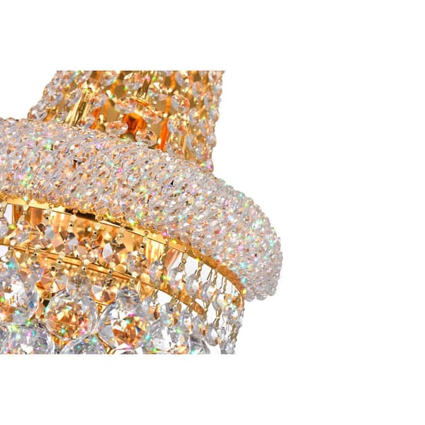 Empire 3 Light Wall Sconce With Gold Finish