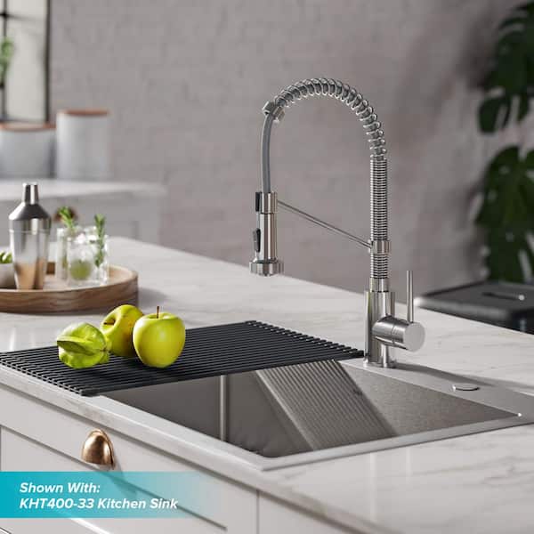 Bolden Single-Handle Pull-Down Sprayer Kitchen Faucet with Dual Function Spray Head in Chrome