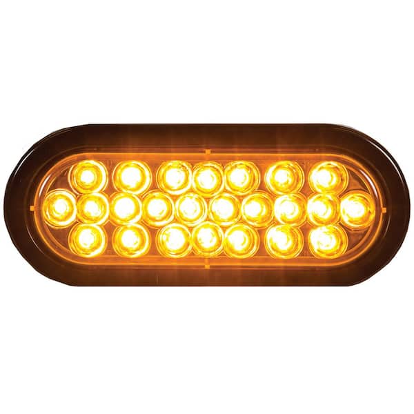 LED 6 in. Oval Strobe Light, Amber