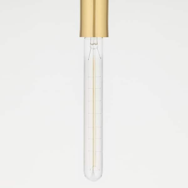 Cecily 2-Light Aged Brass Large Wall Sconce with Clear Glass