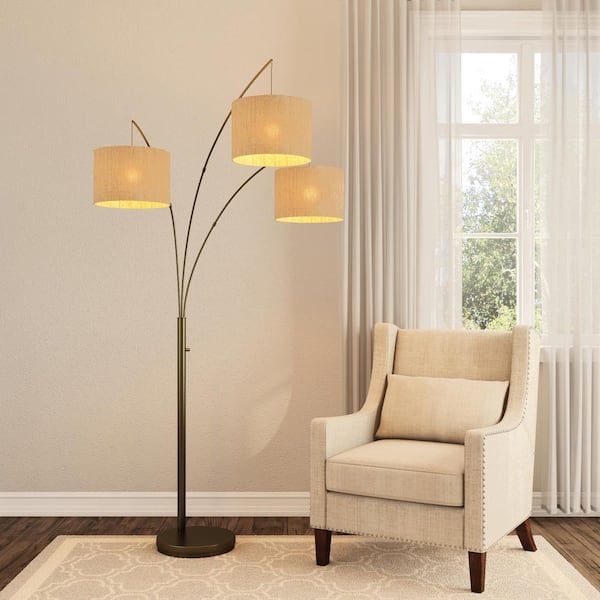 Trinity 82 in. Antique Bronze Arc Lamp