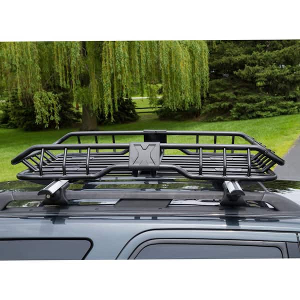 150 lbs. Steel Roof Cargo Basket with Wind Fairing