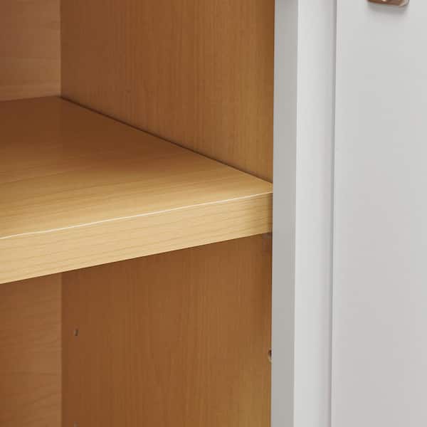 Westfield Feather White Shaker Stock Assembled Wall Kitchen Cabinet (24 in. W x 12 in. D x 36 in. H)