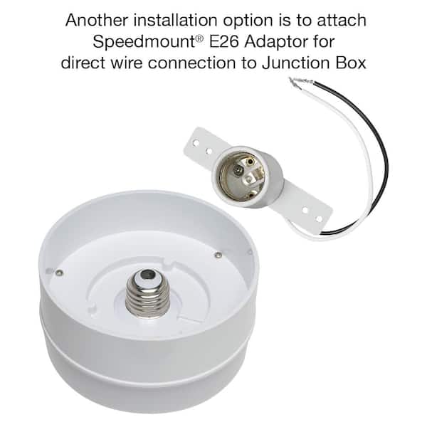 Spin Light 5 in. Closet Basement Utility LED Flush Mount Ceiling Light 600 Lumens 4000K Bright White (5-Pack)