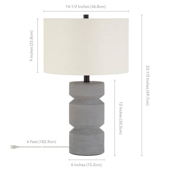 Reyna Table Lamp in Concrete