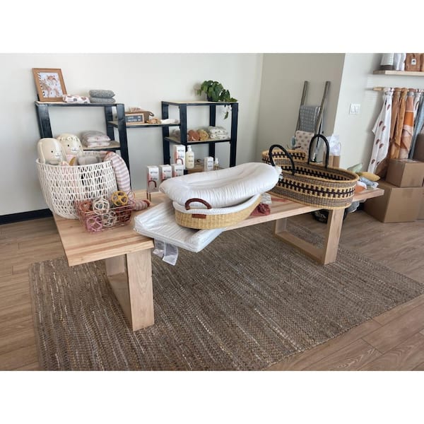 6 ft. L x 25 in. D x 1.75 in. T Finished Maple Solid Wood Butcher Block Countertop With Eased Edge