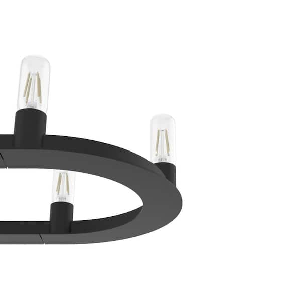 Saddlewood 10 Light Natural Iron Linear Chandelier Kitchen Light