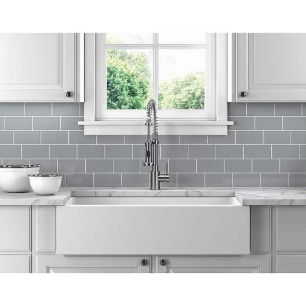 Restore Ash Gray 3 in. x 6 in. Glazed Ceramic Wall Tile (12.5 sq. ft./case)