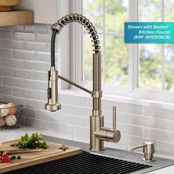 Kitchen Soap and Lotion Dispenser in Spot-Free Antique Champagne Bronze