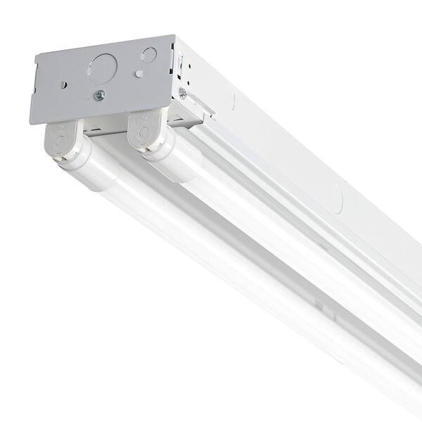 4 ft. T8 LED White Strip Light Fixture, 4000K