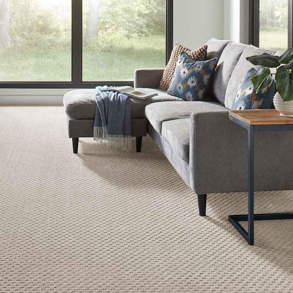 Shiloh Point  - Legend - Gray 40 oz. Triexta Pattern Installed Carpet