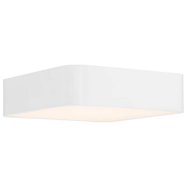 Granada 12 in. 1-Light White LED Flush Mount