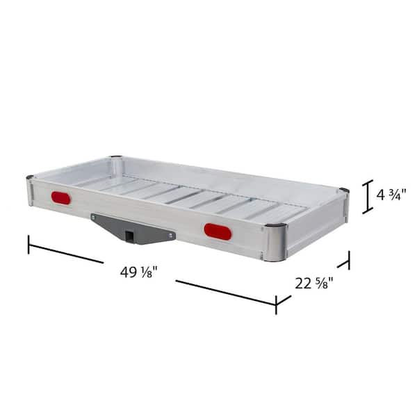 49 in. x 23 in. 550 lbs. Capacity Aluminum Tray Cargo Carrier