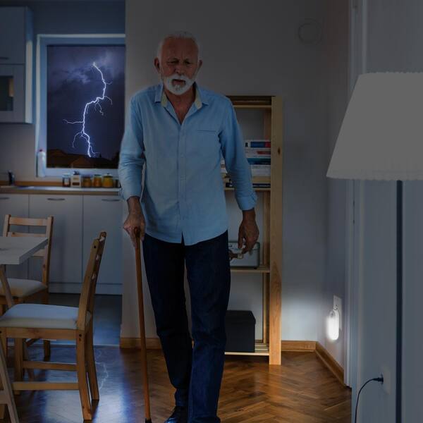 4-In-1 Rechargeable Power Failure LED Night Light (3-Pack)