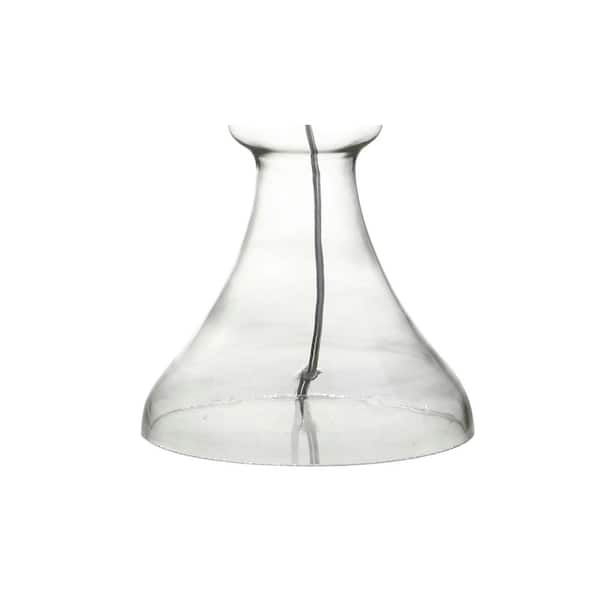 Madeline 35 in. Clear Curved Glass Table Lamp