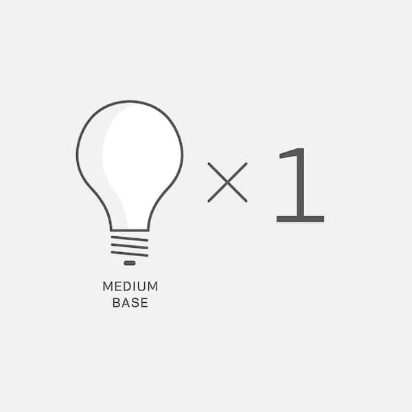 ADA Wall Sconces 1-Light Brushed Nickel Sconce with LED Bulb