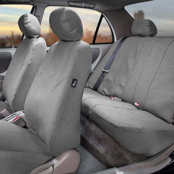 PU Leather 47 in. x 23 in. x 1 in. Rome Full Set Seat Covers