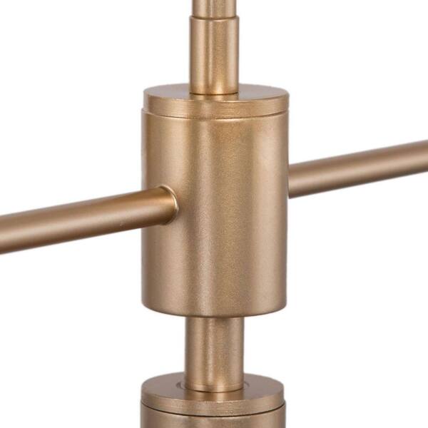 31 in. 8-Light Mid-Century Modern Gold Sputnik Chandelier, Dining Room Kitchen Island Pendant Light with 4-Tiers