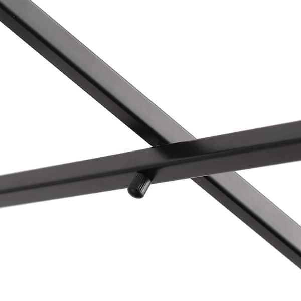 27.83 in. 6-Light Vintage Black Lantern Chandelier Candle-Style Adjustable Ceiling Hanging Light