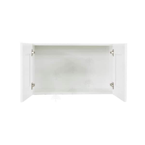 Anchester Assembled 24x12x12 in. 2-Door Wall Cabinet with no Shelf in Classic White