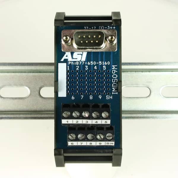 D-Sub Interface Module DIN Rail Mount 9-Pin Male