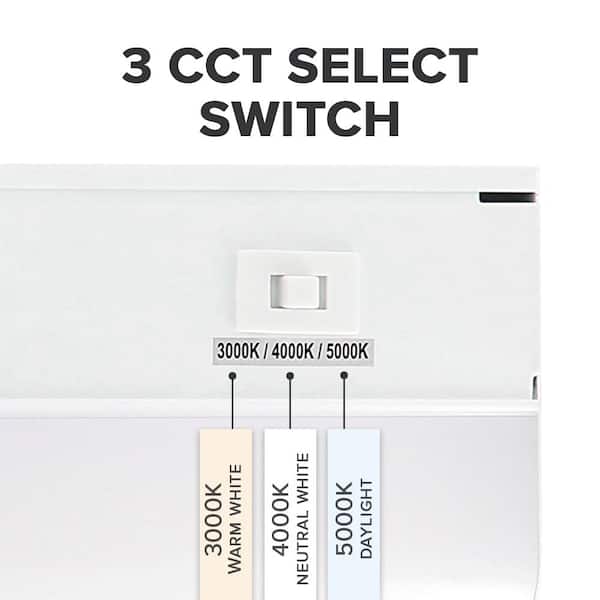 12 in. 4.5-Watt Hardwire LED Undercabinet Light 3CCT