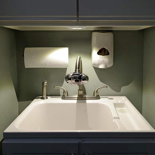 Indoor Battery Powered Motion Activated 35 Lumen Slim LED Task Light, White (2-Pack)