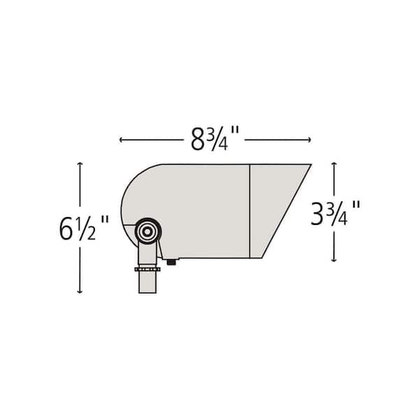 Hinkley Landscape Lighting 120v Commercial Spot Light, Bronze