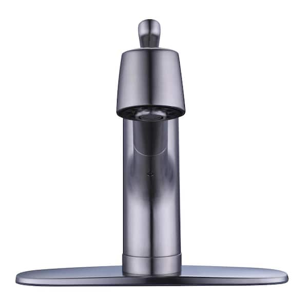 McKenna Single-Handle Pull-Out Sprayer Kitchen Faucet in Stainless Steel with TurboSpray and Fastmount