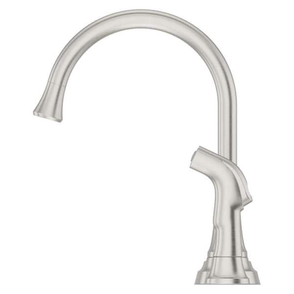 Ladera 2-Handle Standard Kitchen Faucet with Optional Side Sprayer in Spot Defense Stainless Steel