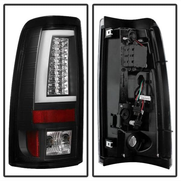 Chevy Silverado 1500/2500 99-02(Not Fit Stepside)/GMC Sierra 1500/2500/3500 99-06 Version 2 LED Tail Light-Blk