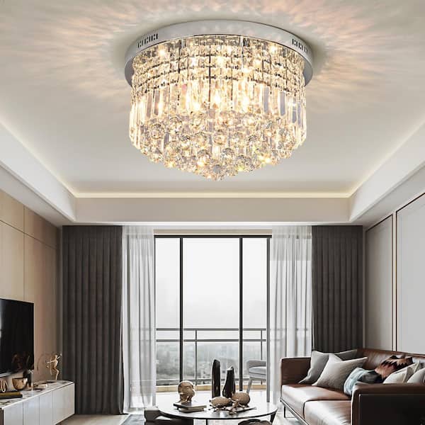 Kathi 9-Light Chrome Chandelier with K9 Crystal