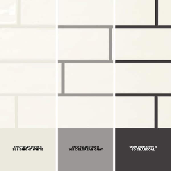 LuxeCraft White 3 in. x 12 in. Glazed Ceramic Subway Wall Tile (12 sq. ft. / case)