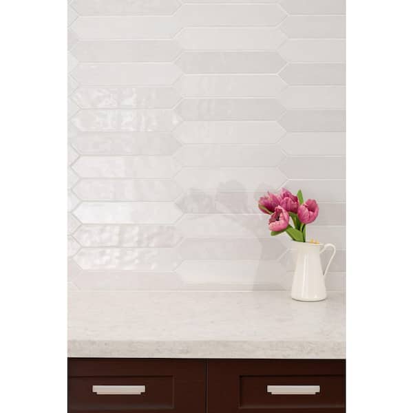 Lakeview Dove Picket 2.5 in. x 13 in. Glossy Ceramic Wall Tile (12.21 sq. ft./Case)