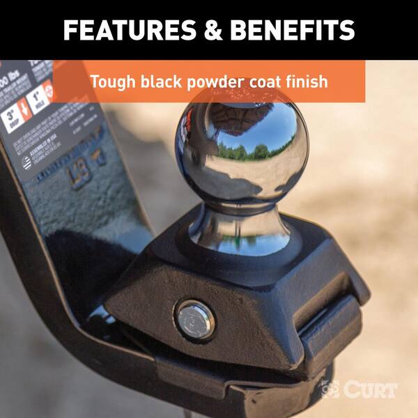 RockerBall Cushion Hitch with 2 in. Ball (2 in. Shank, 7,500 lbs., 3 in. Drop)