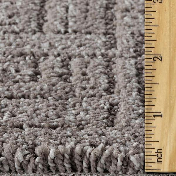 Lake Mohr  - Rocky Buff - Gray 45 oz. Triexta Pattern Installed Carpet