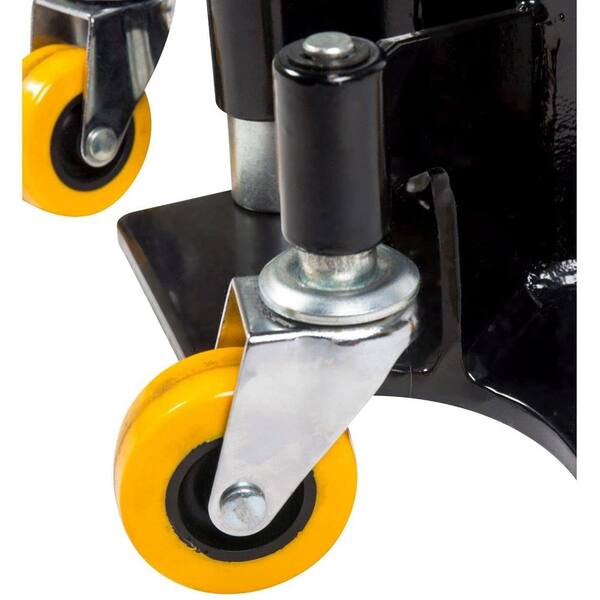 22-Ton Heavy-Duty Jack Stands with Pin Style Stand Welded Steel and 4-Casters