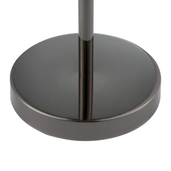 17 in. Dark Nickel Bulb-in-a-Bulb Table Lamp