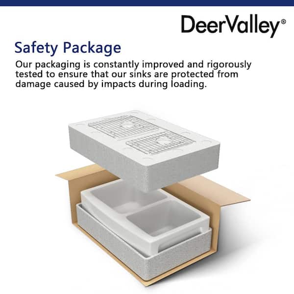 White Ceramic 33 in. L 40/60 Rectangular Double Bowl Farmhouse Apron Kitchen Sink with Sink Grid and Basket Strainer