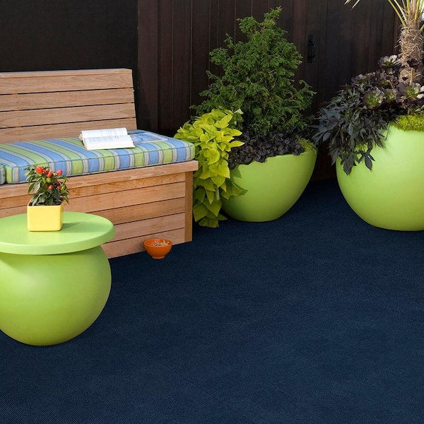 Design Smart Gunmetal Rib 18 in. x 18 in. Residential Peel and Stick Carpet Tile (10 Tiles/Case)