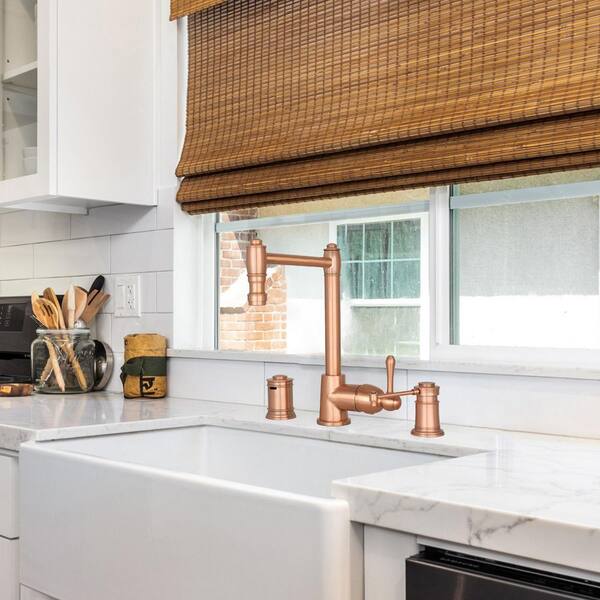 Built in Copper Soap Dispenser Refill from Top with 17 oz. Bottle 3-Years Warranty